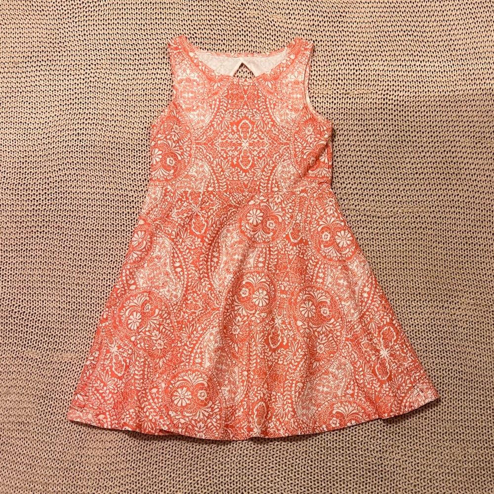 PS Aeropostale Salmon/White Childs Dress